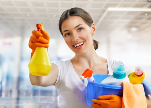 Cleaners maintaining a safe and orderly work environment
