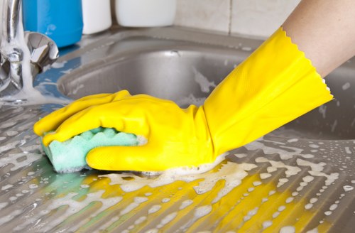 Detailed kitchen cleaning during Hampstead tenancy cleaning