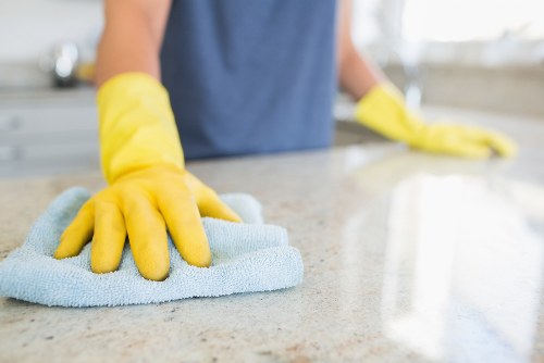 Detailed cleaning service in a Hampstead kitchen and living space